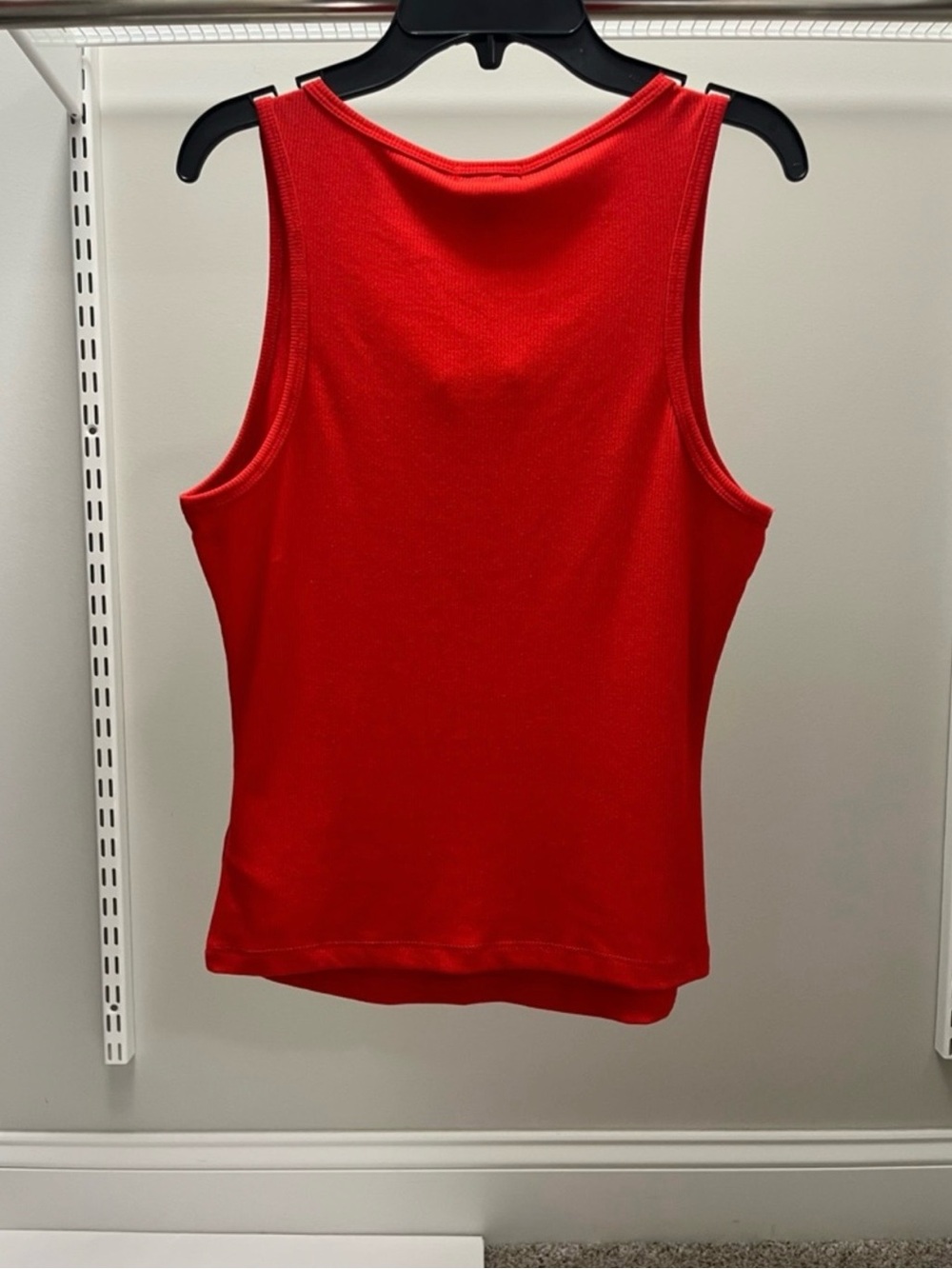 True Religion Red Tank with Rhinestone Script Logo - Picture 5 of 5